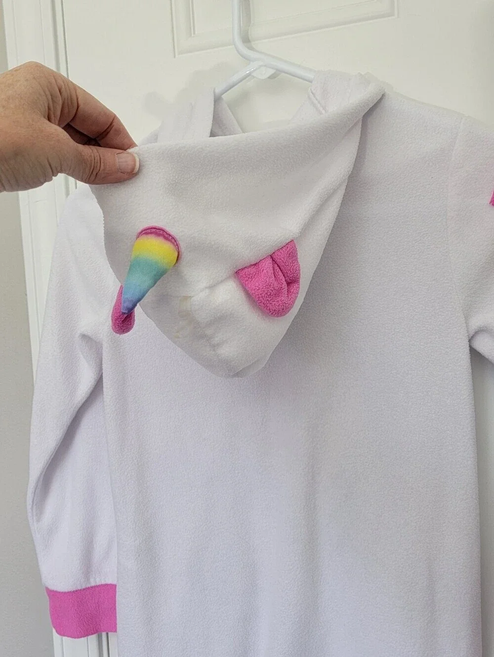 Stay Up Late Unicorn One Piece Half Zip Hooded Pajamas Size 8 Fantasy Magic